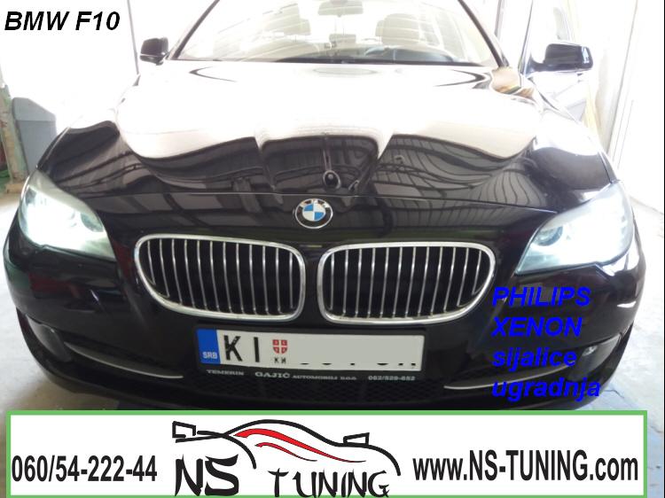 bmw f10 f11 xenon sijalice h7 d1s philips ugradnja novi sad tuning